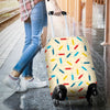 Pattern Print Colorful Pencil Luggage Cover Protector-grizzshop