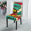 Pattern Print Comic Book Strip Chair Cover-grizzshop