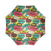 Pattern Print Comic Book Strip Foldable Umbrella-grizzshop