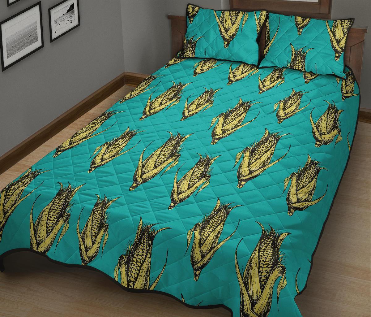 Pattern Print Corn Bed Set Quilt-grizzshop