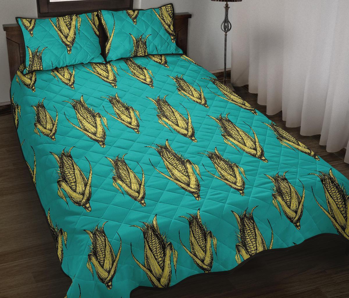 Pattern Print Corn Bed Set Quilt-grizzshop