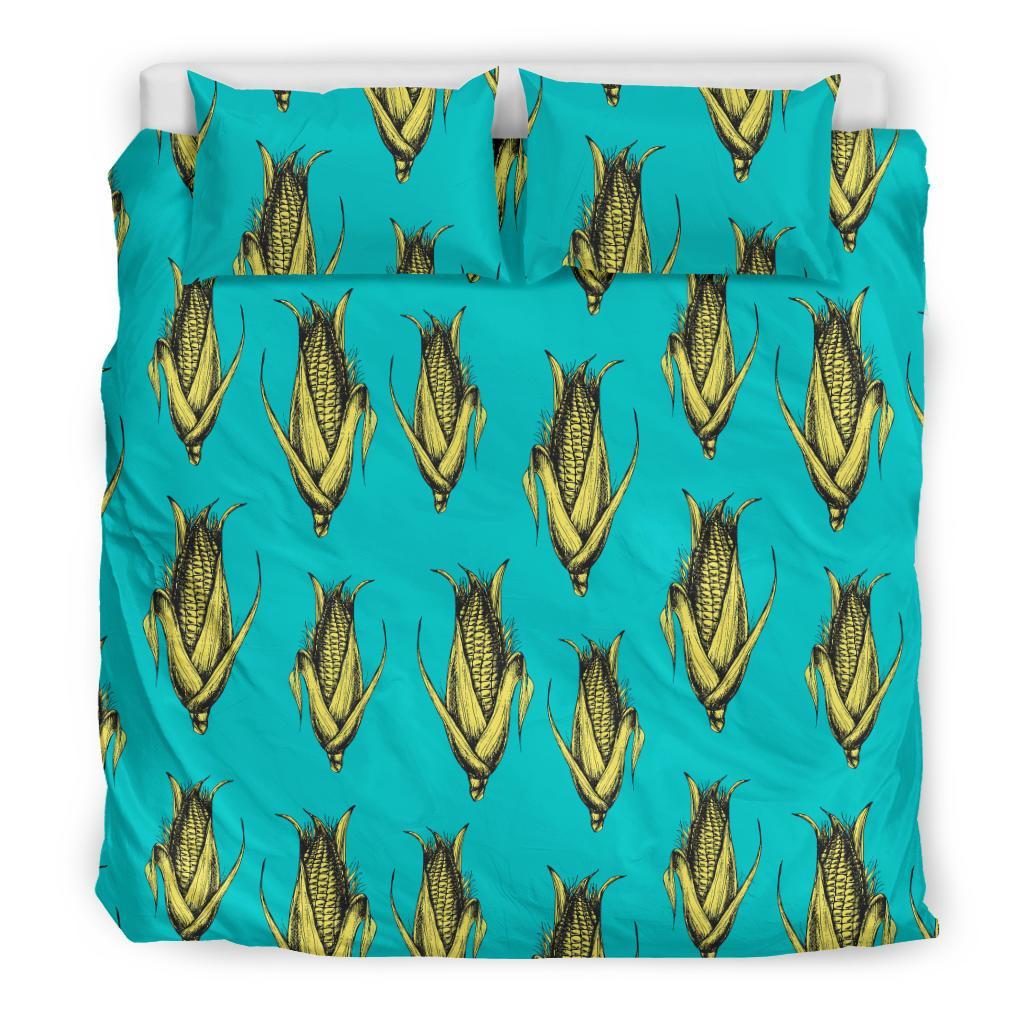 Pattern Print Corn Duvet Cover Bedding Set-grizzshop