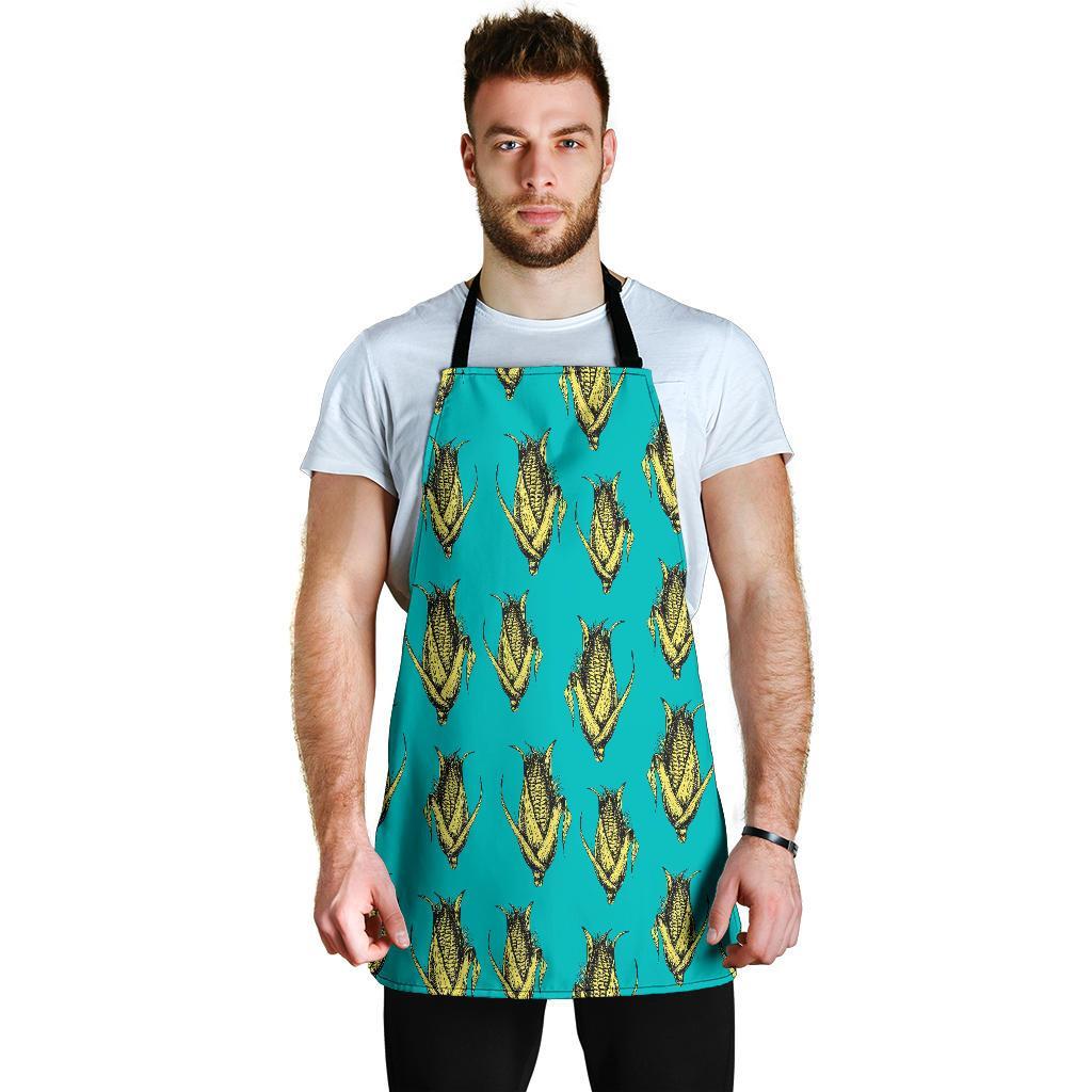 Pattern Print Corn Men's Apron-grizzshop