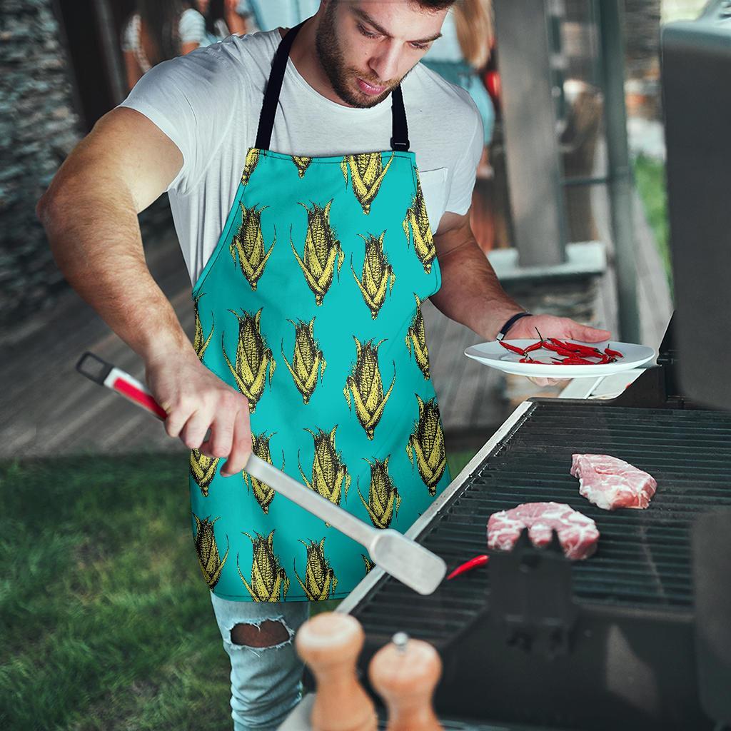 Pattern Print Corn Men's Apron-grizzshop