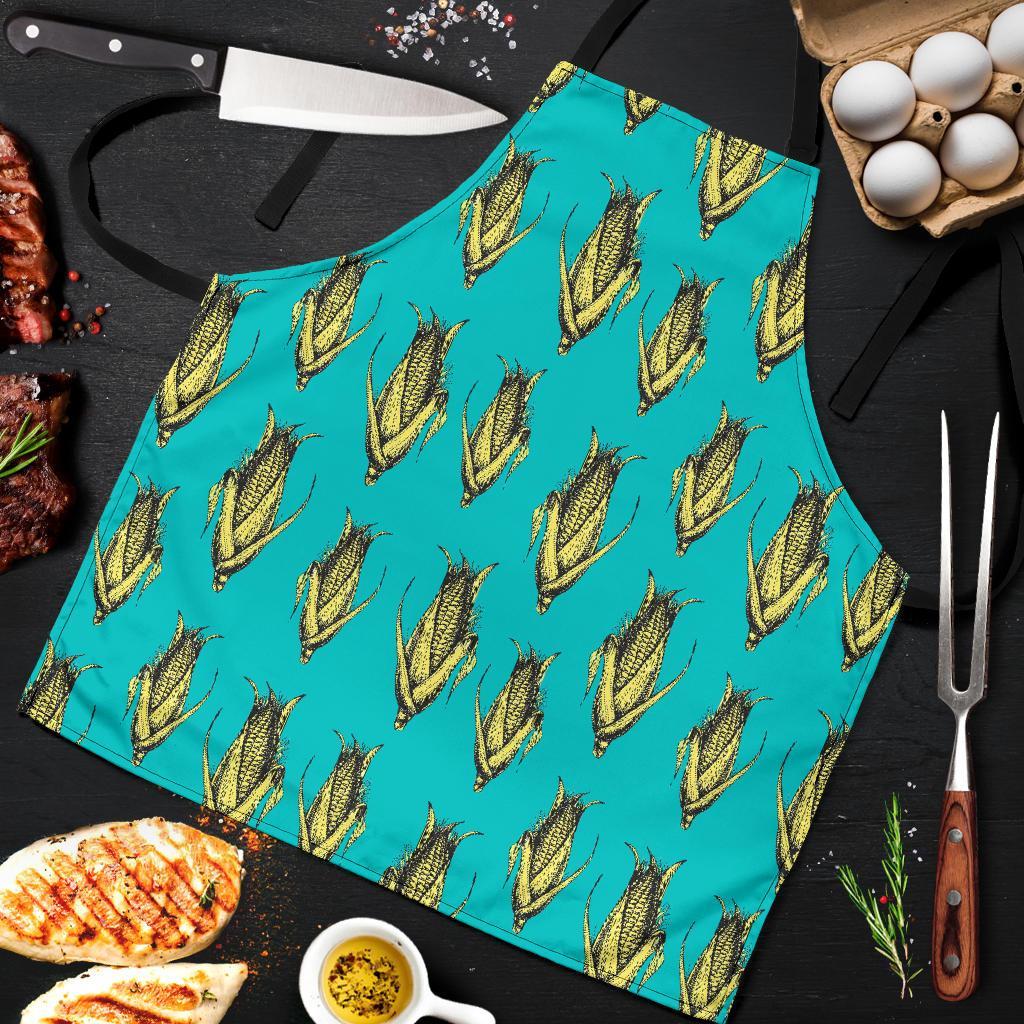 Pattern Print Corn Men's Apron-grizzshop