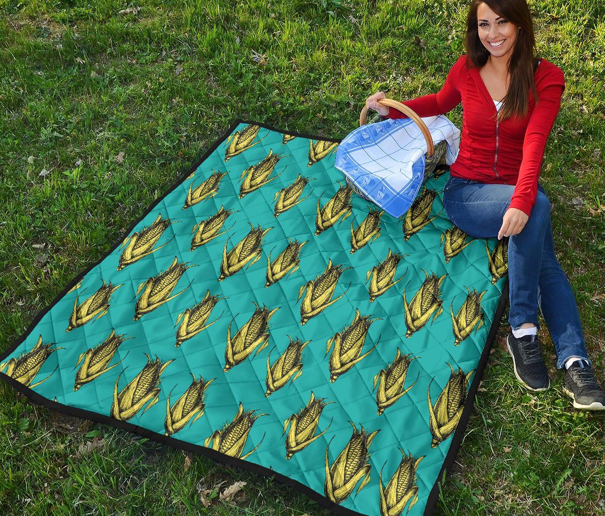 Pattern Print Corn Quilt-grizzshop