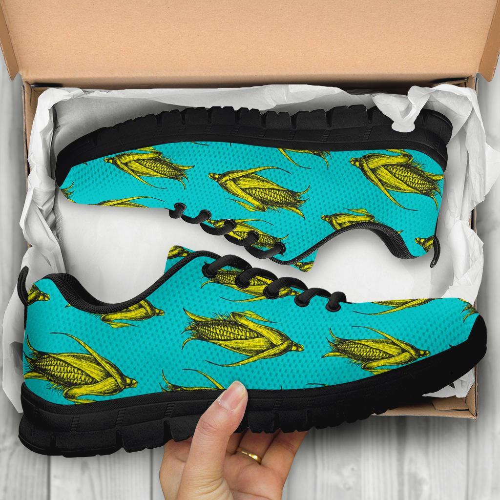 Pattern Print Corn Sneaker Shoes For Men Women-grizzshop