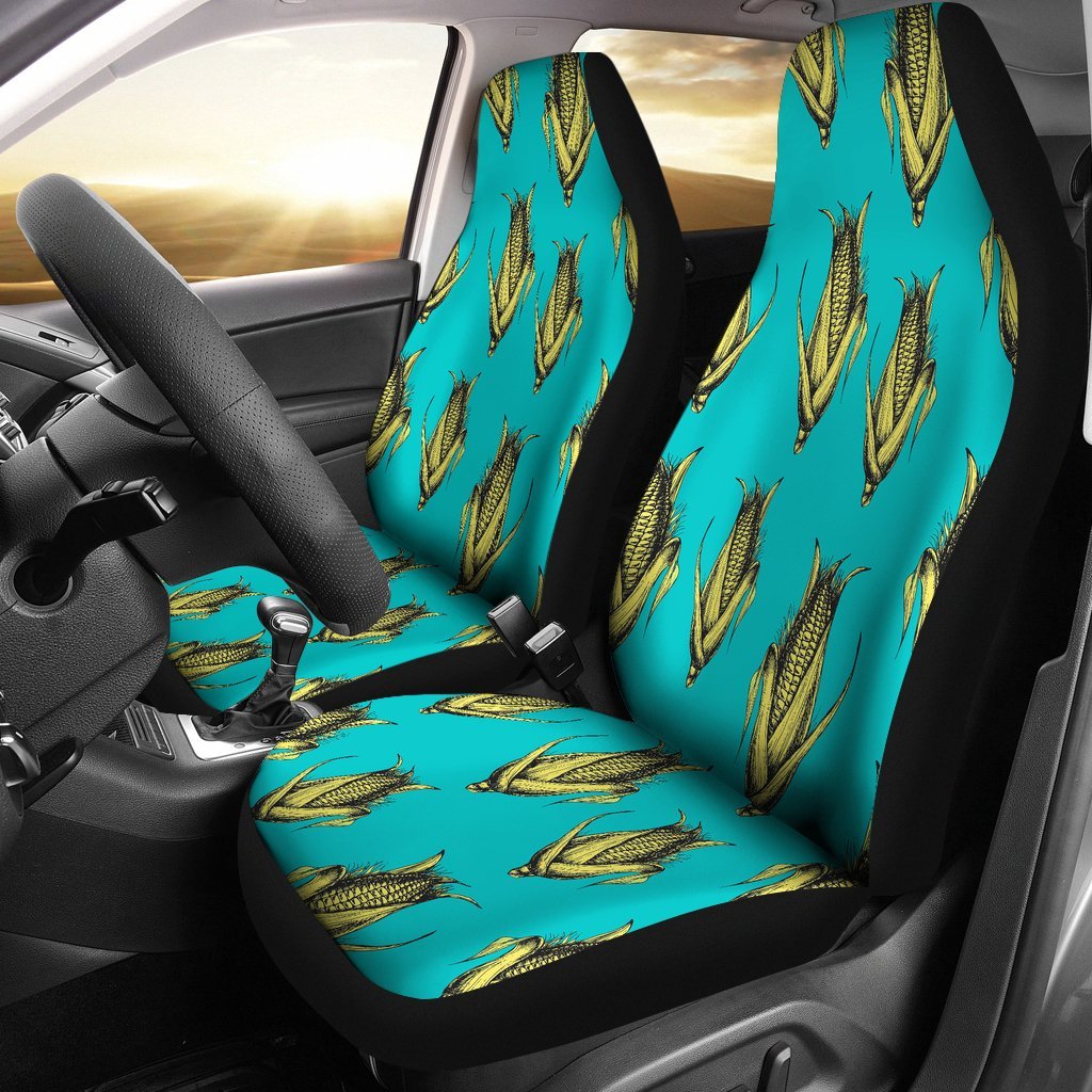 Pattern Print Corn Universal Fit Car Seat Covers-grizzshop