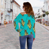 Load image into Gallery viewer, Pattern Print Corn Women Off Shoulder Sweatshirt-grizzshop