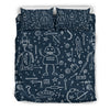 Pattern Print Cyborg Robot Duvet Cover Bedding Set-grizzshop