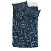 Pattern Print Cyborg Robot Duvet Cover Bedding Set-grizzshop