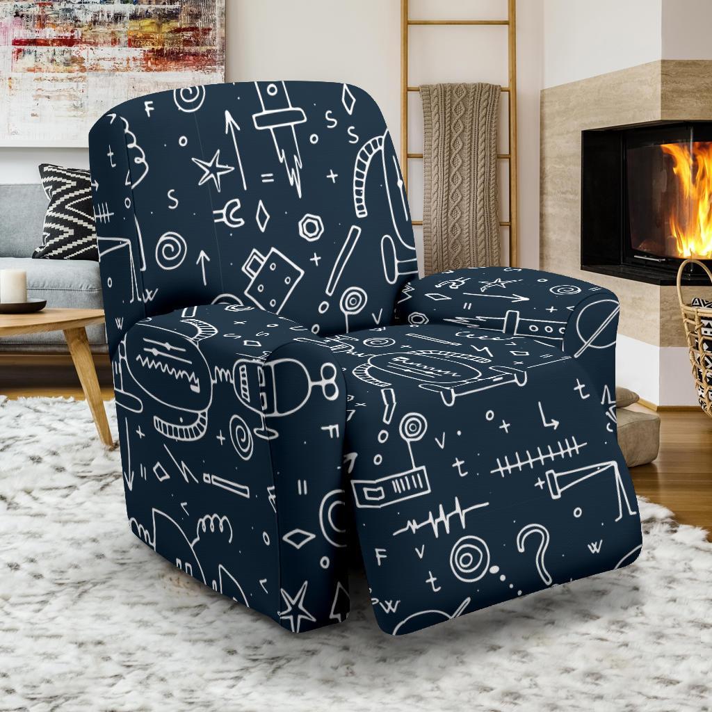 Pattern Print Cyborg Robot Recliner Cover-grizzshop