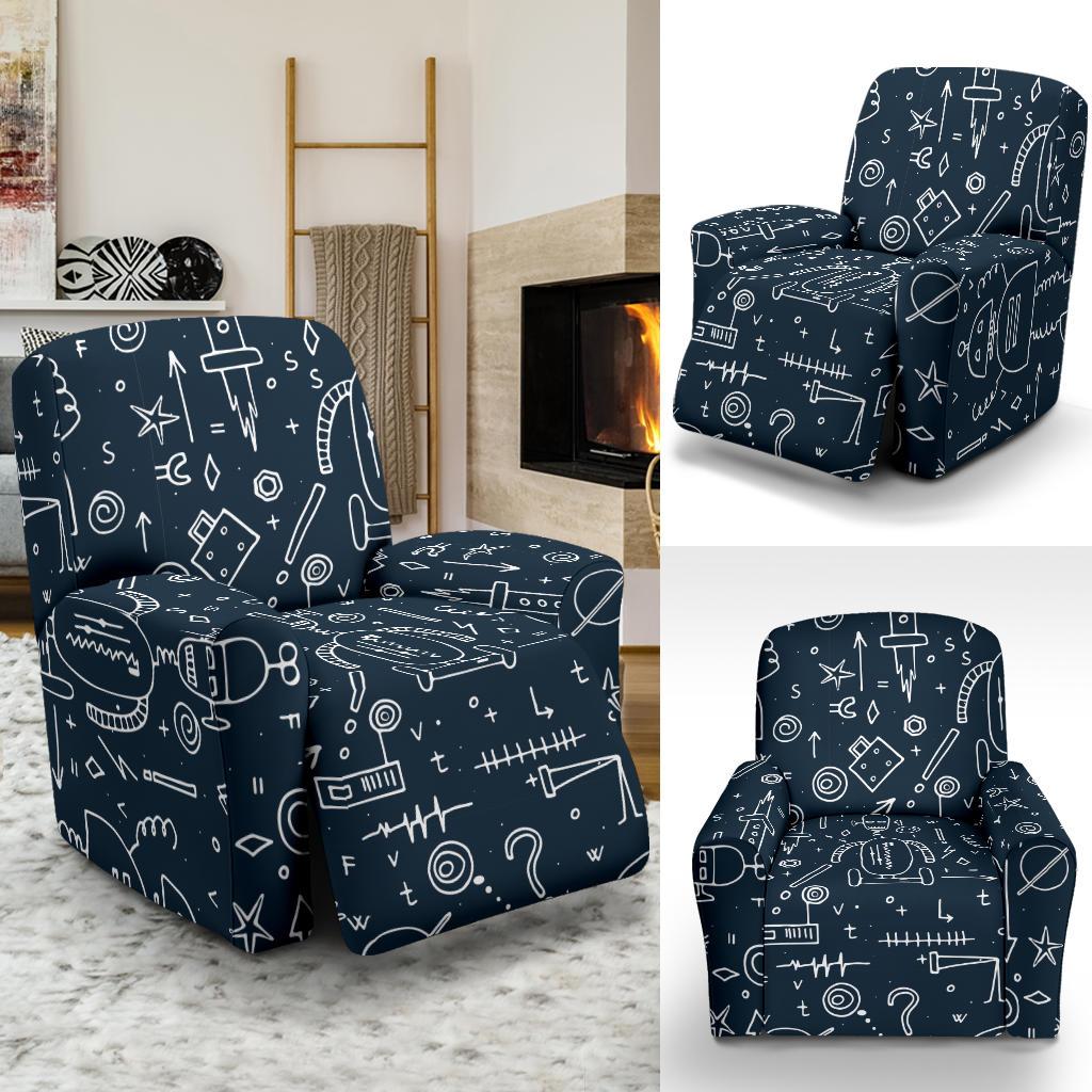 Pattern Print Cyborg Robot Recliner Cover-grizzshop