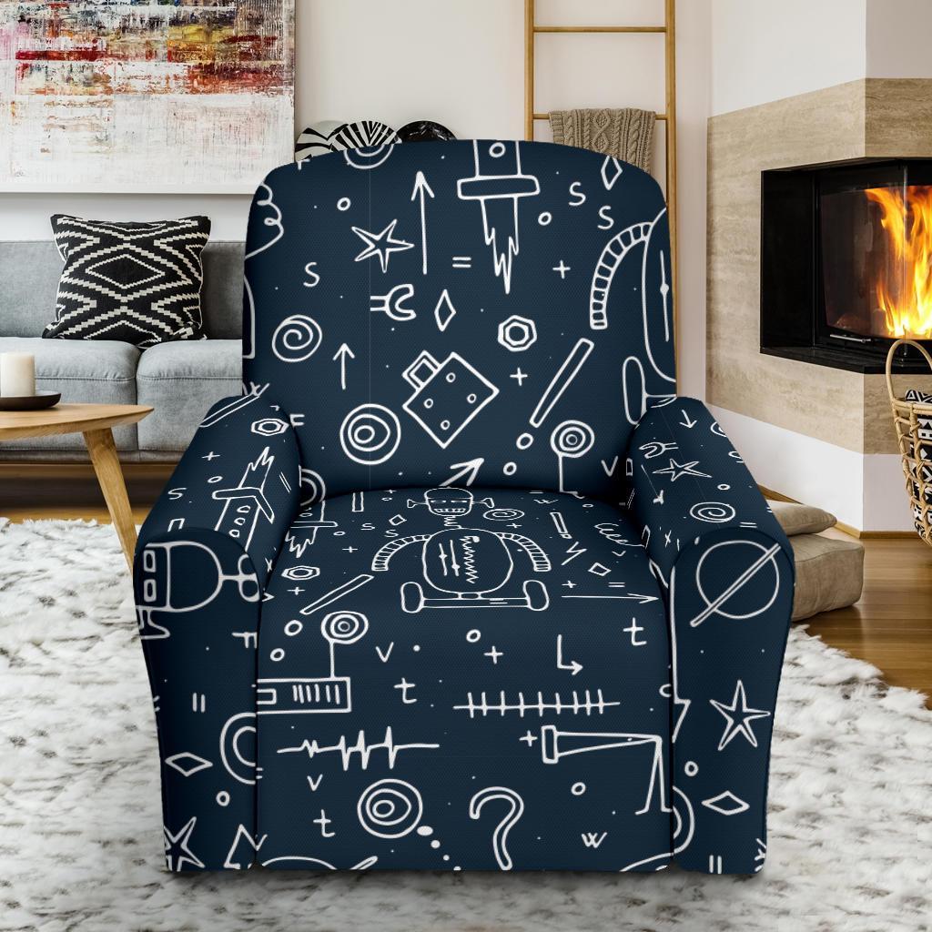 Pattern Print Cyborg Robot Recliner Cover-grizzshop