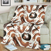 Pattern Print Dachshund Wiener Dog Blanket-grizzshop