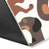 Pattern Print Dachshund Wiener Dog Floor Mat-grizzshop