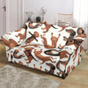 Pattern Print Dachshund Wiener Dog Loveseat Cover-grizzshop