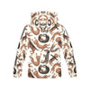 Pattern Print Dachshund Wiener Dog Print Men Pullover Hoodie-grizzshop