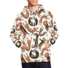 Pattern Print Dachshund Wiener Dog Print Men Pullover Hoodie-grizzshop