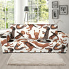 Pattern Print Dachshund Wiener Dog Sofa Covers-grizzshop