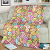 Pattern Print Dessert Cupcake Blanket-grizzshop