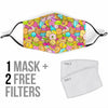 Pattern Print Dessert Cupcake Face Mask-grizzshop