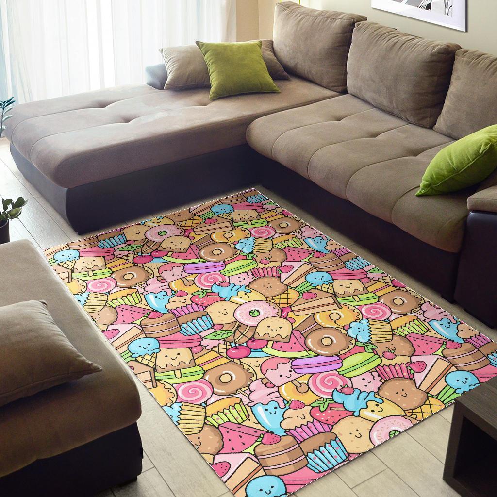 Pattern Print Dessert Cupcake Floor Mat-grizzshop