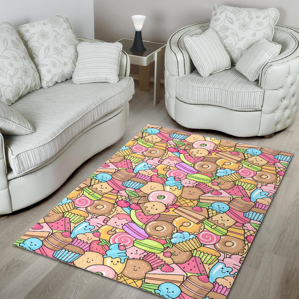 Pattern Print Dessert Cupcake Floor Mat-grizzshop