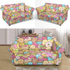 Pattern Print Dessert Cupcake Loveseat Cover-grizzshop