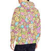 Pattern Print Dessert Cupcake Men Pullover Hoodie-grizzshop