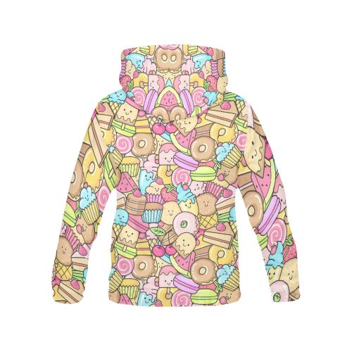 Pattern Print Dessert Cupcake Men Pullover Hoodie-grizzshop