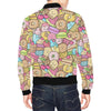 Pattern Print Dessert Cupcake Men's Bomber Jacket-grizzshop