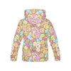 Pattern Print Dessert Cupcake Women Pullover Hoodie-grizzshop