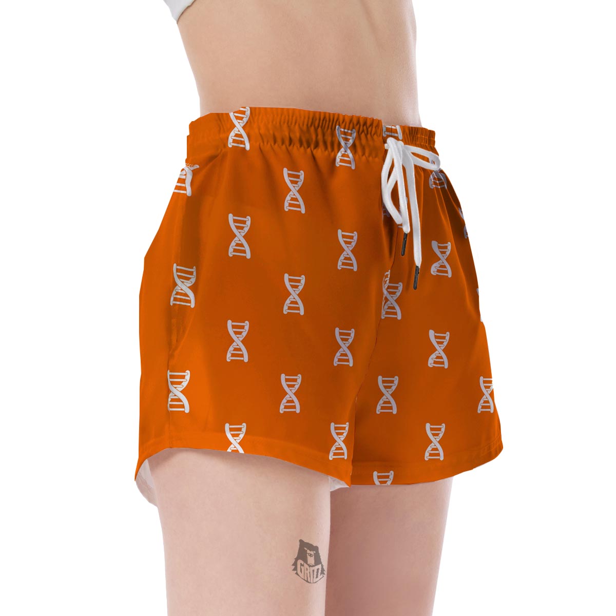 Pattern Print Dna Women's Shorts-grizzshop