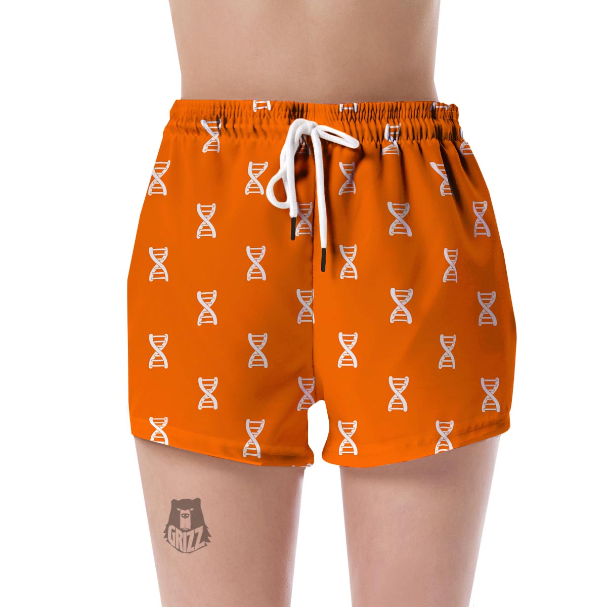 Pattern Print Dna Women's Shorts-grizzshop