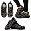 Pattern Print Doberman Dog Black Sneaker Shoes For Men Women-grizzshop