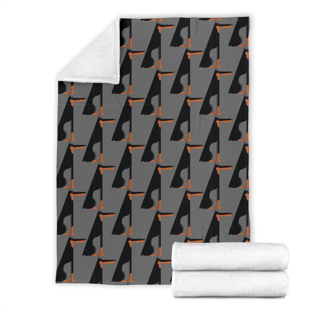 Pattern Print Doberman Dog Blanket-grizzshop