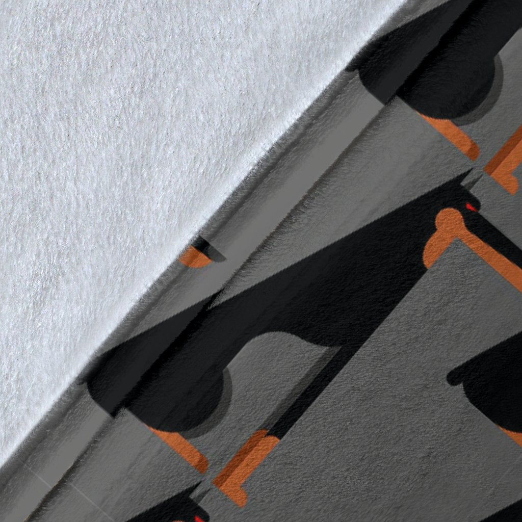 Pattern Print Doberman Dog Blanket-grizzshop