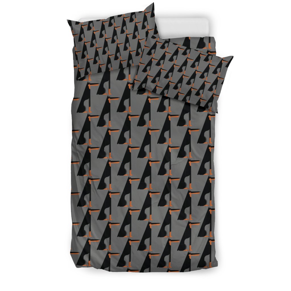 Pattern Print Doberman Dog Duvet Cover Bedding Set-grizzshop