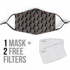 Pattern Print Doberman Dog Face Mask-grizzshop