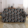 Pattern Print Doberman Dog Loveseat Cover-grizzshop