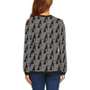 Pattern Print Doberman Dog Women Crewneck Sweatshirt-grizzshop