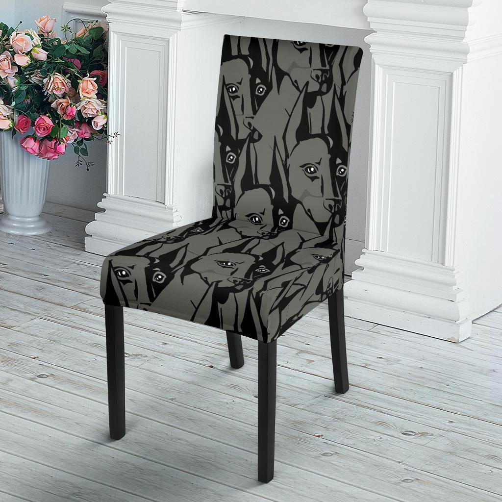 Pattern Print Dog Doberman Chair Cover-grizzshop