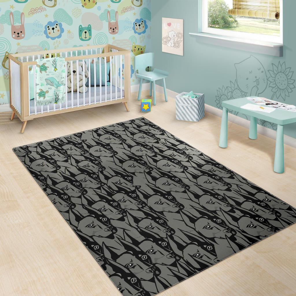 Pattern Print Dog Doberman Floor Mat-grizzshop