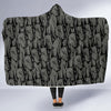 Pattern Print Dog Doberman Hooded Blanket-grizzshop