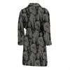 Pattern Print Dog Doberman Men Long Robe-grizzshop