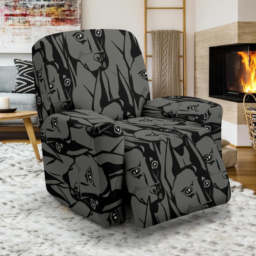 Pattern Print Dog Doberman Recliner Cover-grizzshop