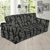 Pattern Print Dog Doberman Sofa Covers-grizzshop