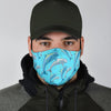 Pattern Print Dolphin Face Mask-grizzshop