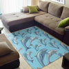 Pattern Print Dolphin Floor Mat-grizzshop